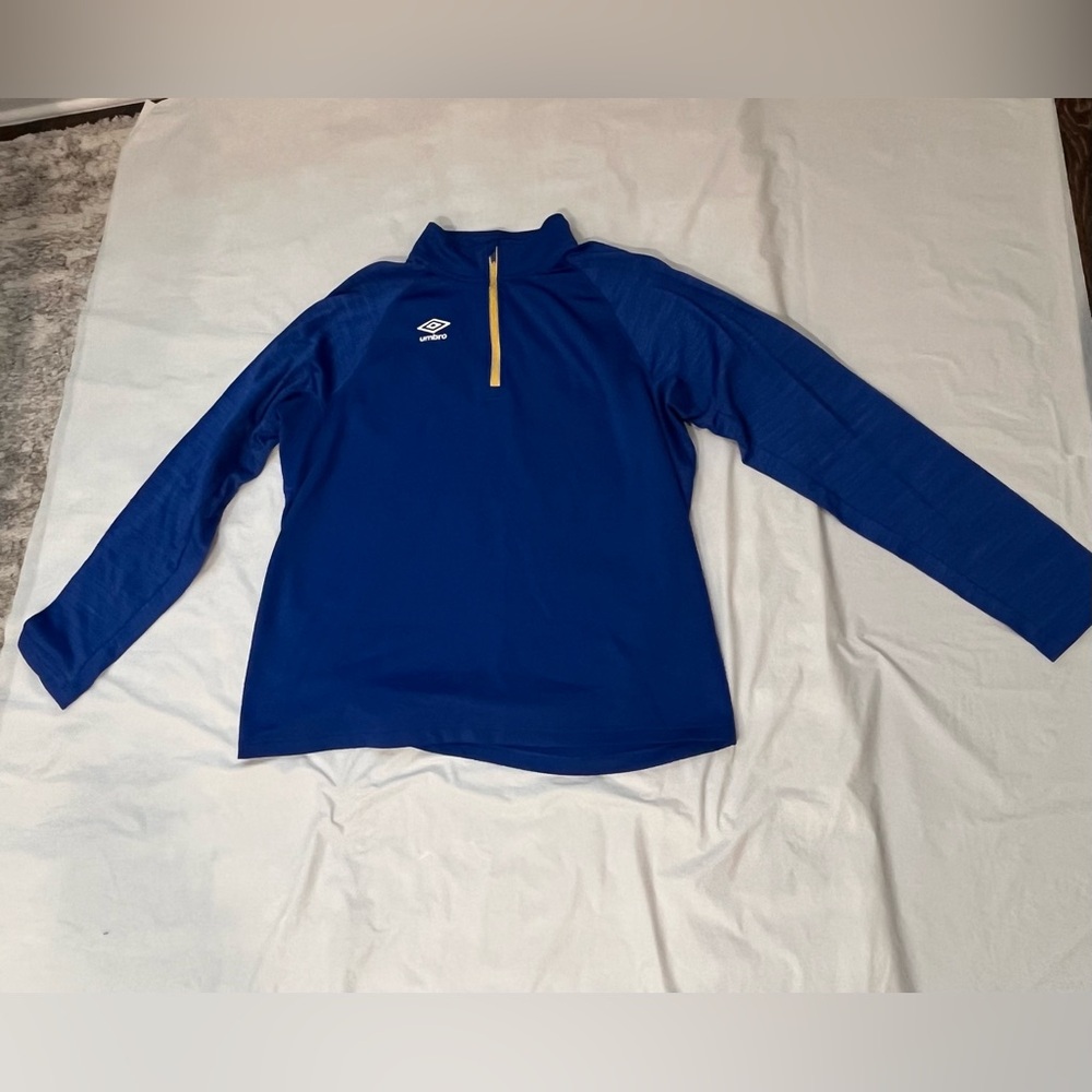 Umbro Royal Blue Jacket with Yellow Trim